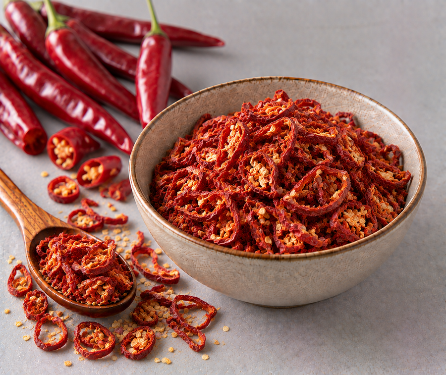 Dehydrated Chilli Slices